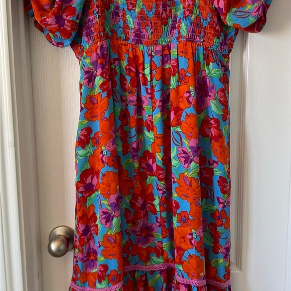 MidnightDoll floral puff sleeve dress size XL - Picture 6 of 6